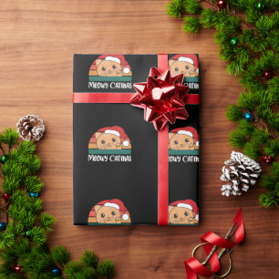 Merry Catmas Funny Cat Christmas Pub Geschenkpapier
