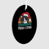 Merry Catmas Funny Cat Christmas Pub Ornament (Vorderseite)