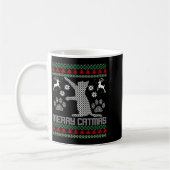 Merry Catmas Funny Cat Christmas Ugly Sweater Men Kaffeetasse (Links)