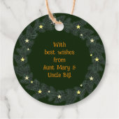 Merry Catmas Geschenkanhänger (Rückseite)