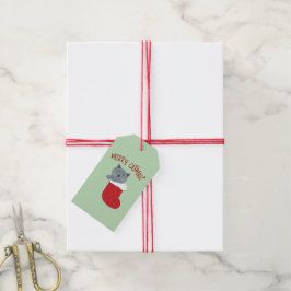 Merry Catmas Geschenkanhänger