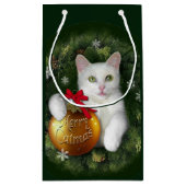 Merry Catmas Geschenktasche Kleine Geschenktüte (Rückseite)