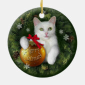 Merry Catmas Keramik Ornament (Hinten)