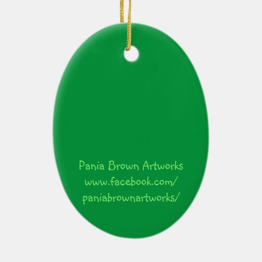 Merry Catmas Keramik Ornament (Hinten)