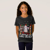 Merry Catmas Matching Family Cat Lover Xmas T-Shirt (Vorne ganz)