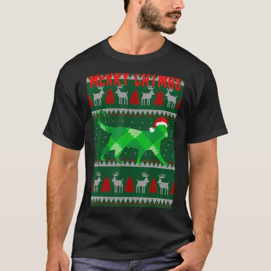 Merry Catmas mit hässlichem Familienpjama passend T-Shirt (Vorderseite)