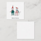 Merry Catmas Mitteilungskarte (Vorne/Hinten)