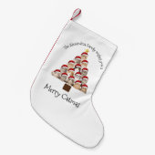 Merry Catmas Personalized Family Christmas Holiday Kleiner Weihnachtsstrumpf (Vorderansicht (hängend))
