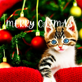 Merry Catmas Purffect Weihnachtskarte Feiertagskarte