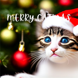 Merry Catmas Purffect Weihnachtskarte Feiertagskarte
