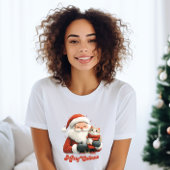 Merry Catmas Santa und Cat T - Shirt