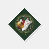 Merry Catmas Serviette (Ecke)