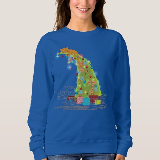 Merry Catmas Sweatshirt (Vorderseite)