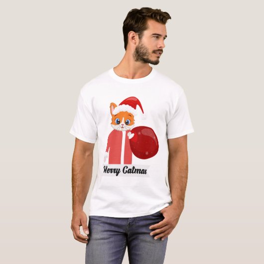 Merry Catmas T-Shirt (Vorne ganz)