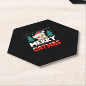 Merry Catmas Untersetzer (angewinkelt)
