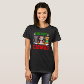 Merry Catmas Weihnachten Pajamas X-mas Ugly Swea T-Shirt (Vorne ganz)