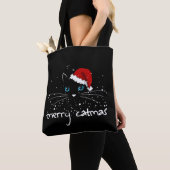 MERRY CATMAS Weihnachtsbaum Meme Tote Beutel Tasche (Von Nahem)