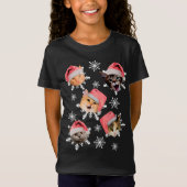Merry Catmas Weihnachtsmannmütze Kitty Christmas T-Shirt (Vorderseite)