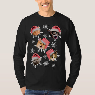 Merry Catmas Weihnachtsmannmütze Kitty Christmas T-Shirt