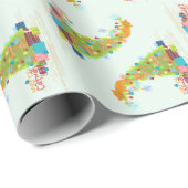 Merry Catmas Weihnachtswrapping Paper Geschenkpapier (Rolleneckpunkt)