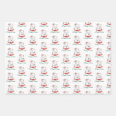 Merry Catmas Weihnachtswrapping Paper Sheets Geschenkpapier Set (Vorderseite 3)