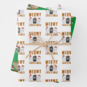Merry Catmas Weihnachtswrapping Paper Sheets Geschenkpapier Set (Beispiel)