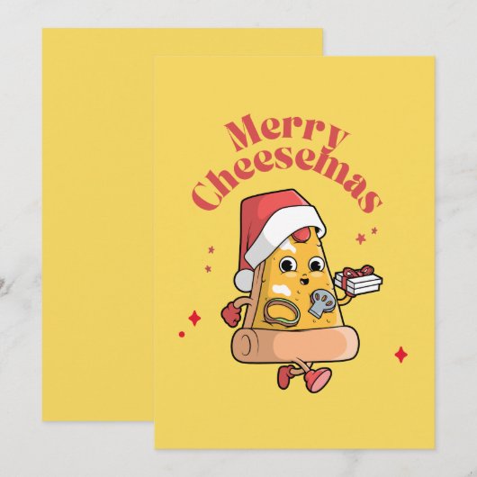 MERRY CHEESEMAS FEIERTAGSKARTE (Vorne/Hinten)