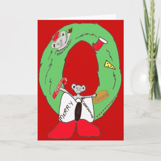 Merry Cheesemas Feiertagskarte (Vorderseite)