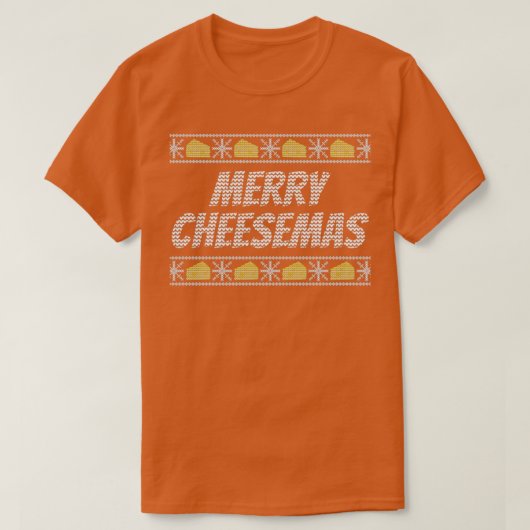 Merry Cheesemas Weihnachtskäse Geschenk für M T-Shirt (Design vorne)