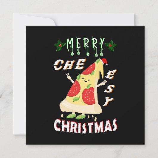 Merry Cheesy Weihnachten Weihnachten Weihnachten P Dankeskarte (Vorderseite)