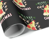 Merry Cheesy Weihnachten Weihnachten Weihnachten P Geschenkpapier (Rolleneckpunkt)