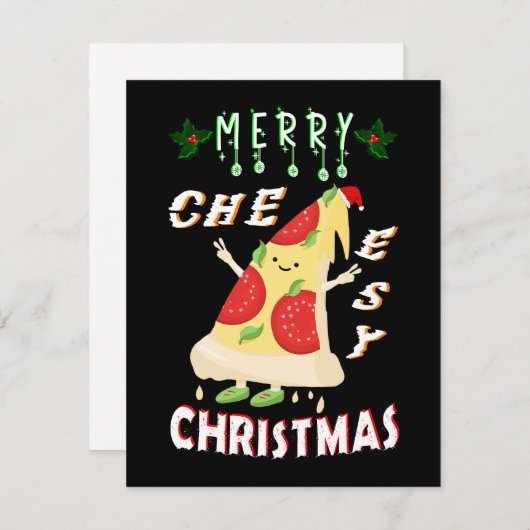 Merry Cheesy Weihnachten Weihnachten Weihnachten P Mitteilungskarte (Vorne/Hinten)