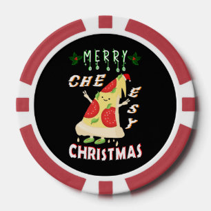 Merry Cheesy Weihnachten Weihnachten Weihnachten P Pokerchips