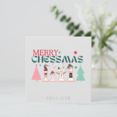 Merry Chessmas Brauch Feiertagskarte (Stehend Vorderseite)
