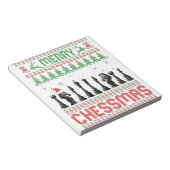 Merry Chessmas Funny Schach Weihnachten Ugly Sweat Notizblock (angewinkelt)
