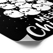 Merry Chic-mas Cute Chicks Christmas Tree Funny Fa Poster (Ecke)