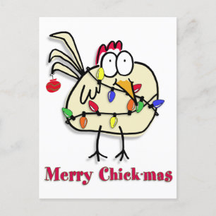 Merry Chick-mas Card Postkarte