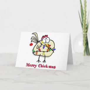 Merry Chick.mas Spaß Feiertagskarte