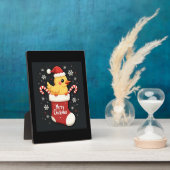 Merry Chickmas Chicken Fotoplatte (Seite)