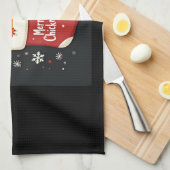 Merry Chickmas Chicken Geschirrtuch (Viertel Falte)