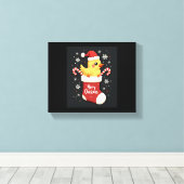 Merry Chickmas Chicken Leinwanddruck (Insitu (Holzboden))