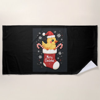 Merry Chickmas Chicken Strandtuch