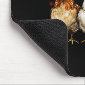 Merry Chickmas Chickens Funny Christmas Chicken Mo Mousepad (Ecke)