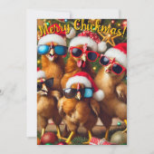 Merry Chickmas Einladung (Vorderseite)