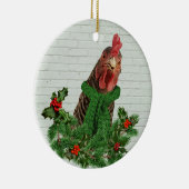 Merry Chickmas Keramik Ornament (Rechts)