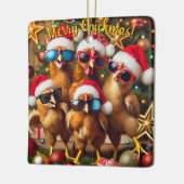 Merry Chickmas Keramikornament (Links)