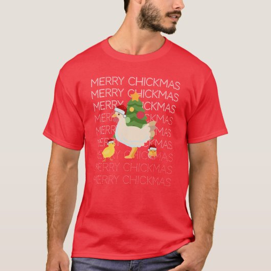 Merry CHICKMAS T-shirt (Vorderseite)