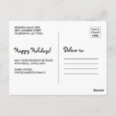 Merry Chimpmas Postkarte (Rückseite)