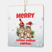 Merry Chipmas Keramikornament (Links)