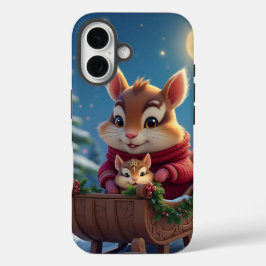 Merry chipmunk Weihnachten iPhone 16 Hülle